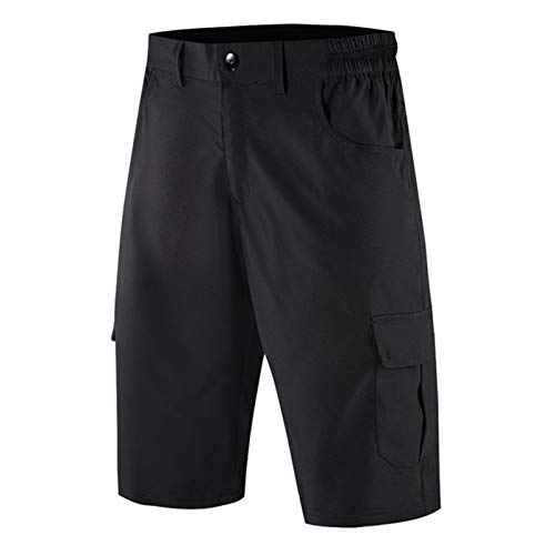 Radhose für Herren,MTB Bike Shorts Outdoor Sport Casual Shorts Atmungsaktive Loose Fit Laufradhose Verstellbare Taille Rennrad Kurze Hose(Size:XXL) von WHHX