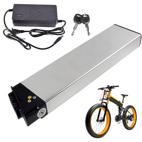 WILLQ 48 V 10,4 Ah/12,8 Ah/14 Ah Ebike-Akku Lithium-Ionen-Akkupack im Akku für 250-700 W Elektrofahrrad-Klappmotor für Mountainbikes mit Ladegerät,48v12.8ah von WILLQ