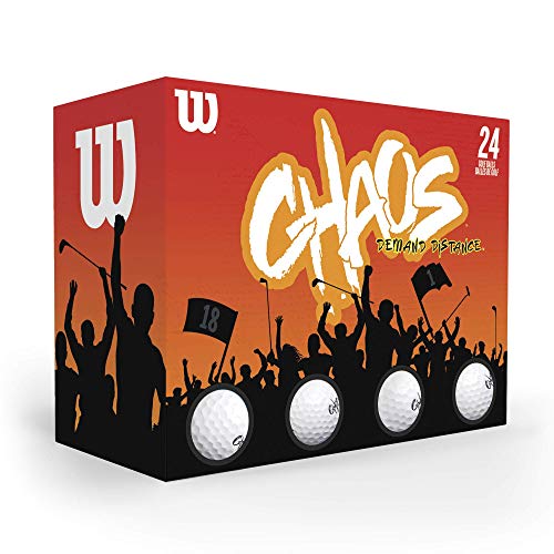 Wilson Sporting Goods Unisex-Erwachsene Chaos Golfbälle, Weiß von Wilson