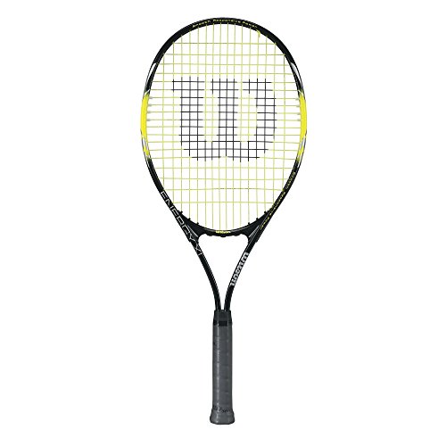 Wilson Energy XL Tennisschläger, 11,4 cm Griff Schläger, schwarz/gelb, Grip Size 3-4 3/8" von Wilson