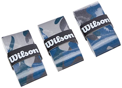 Wilson Camo Griffband, 3 Overgrips, Camouflage-Design, blau, WRZ470840 von Wilson
