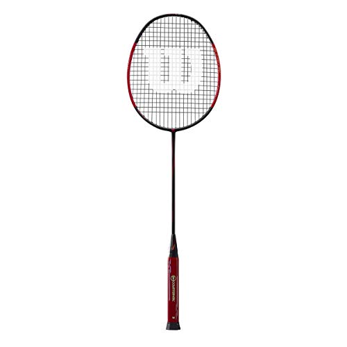 Wilson Badminton-Schläger, Blaze SX7700, Unisex, Griffstärke: 5, schwarz/rot, Neutral, WRT8829004 von Wilson