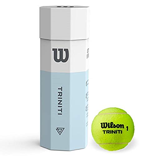 Wilson Tennisbälle, Triniti, 4 Bälle, Hülle 100% recyclebar, WRT125200 von Wilson