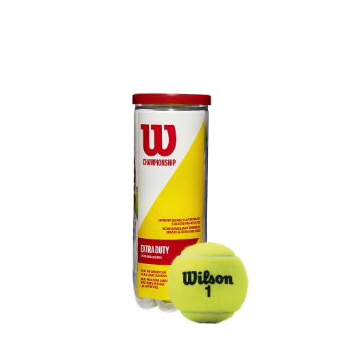 Wilson Tennisbälle Champ Extra Duty für alle Beläge, gelb, 3er Dose, WRT100101 von Wilson