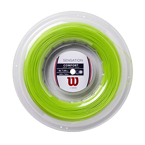 Wilson Unisex-Adult Sensation Tennissaite, Neon Green, 16 G EU von Wilson