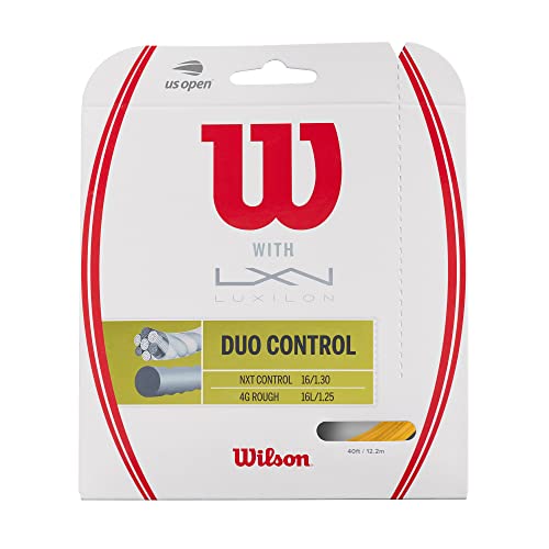 Wilson Unisex Tennissaite Duo Control, gold/natur, 12,2 Meter, WRZ949720 von Wilson