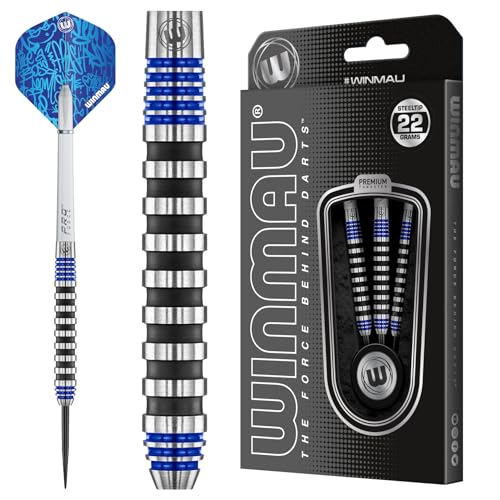 WINMAU Advance 500 Series Blau 22g Dartpfeile mit dartflüge und Dart stiele von WINMAU