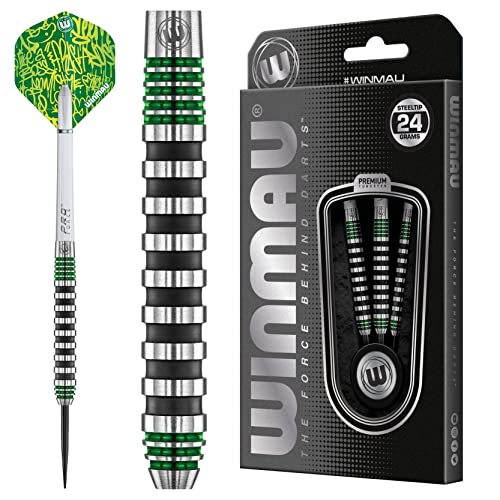 WINMAU Advance 500 Series Grün 24g Dartpfeile mit dartflüge und Dart stiele von WINMAU