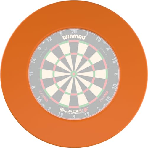WINMAU Plain Orange Dartscheibe Surround Suitable for All Bristle Dartboards von WINMAU