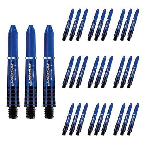 WINMAU Prism Force Dart-Schäfte aus Polycarbonat, kurz, Blau, 10 Sets pro Packung (insgesamt 30 Dart-Schäfte) von WINMAU