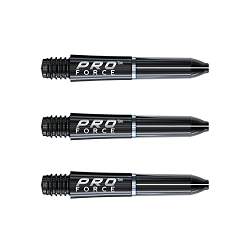 WINMAU Pro-Force Black Extra Short Nylon Ring Grip Dart Stems - 1 Set per Pack (3 shafts in total) von WINMAU