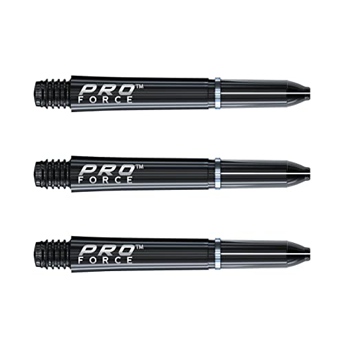 WINMAU Pro-Force Black Short Nylon Ring Grip Dart Stems - 1 Set per Pack (3 shafts in total) von WINMAU