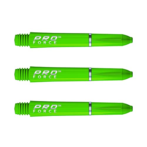 WINMAU Pro-Force Green Short Nylon Ring Grip Dart Stems - 1 Set per Pack (3 shafts in total) von WINMAU