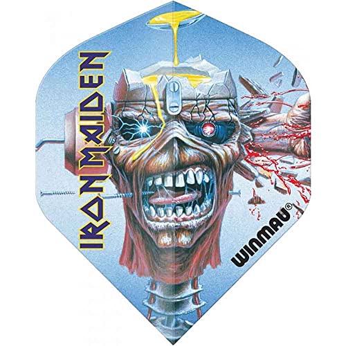 WINMAU Rock Legends Iron Maiden Can I Play with Madness Dart-Flüge - 1 Satz pro Packung (insgesamt 3 Flüge) von WINMAU