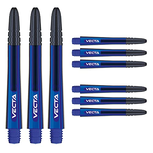 WINMAU Vecta Dartschäfte - 3 Sets pro Packung (insgesamt 9 Schäfte) von WINMAU