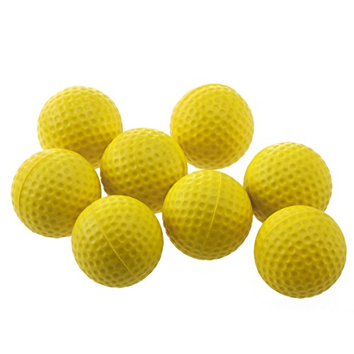 WINOMO 18PCS Praxis Golfbälle weiches dimpled elastisches im Freien im Freientraining weiche Schaum Golfbälle (Gelb) von WINOMO