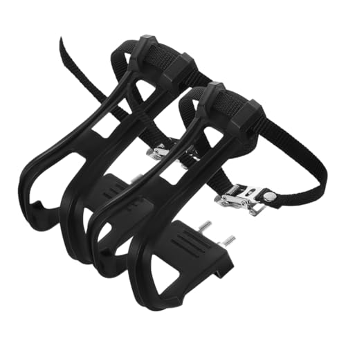 WINOMO Fahrradpedalriemen: Fahrradpedal-Zehenclips – Zehenclips für Fahrradpedale – Fahrradpedal-Zehenclip-Gurt, Nylon, Radfahren, Rennrad, Mountainbike von WINOMO