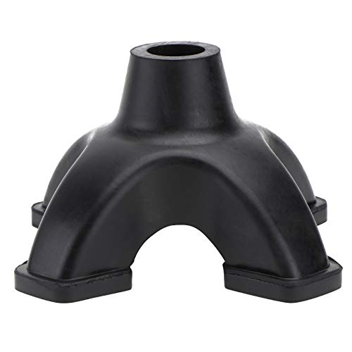 Winomo Gehstock aus Gummi, 4 Beine, 19 mm, Ferrules für Gehstock, robust, Schwarz von WINOMO
