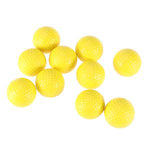 WINOMO Golfbälle, weich, elastisch, für den Innenbereich, Schaumstoff, Gelb, 10 Stück von UEETEK