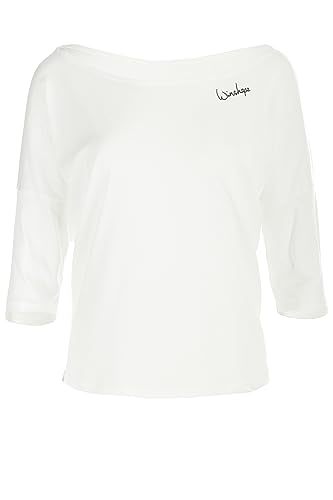 WINSHAPE Damen Ultra Leichtes Modal-3/4-arm Mcs001 3/4-arm Shirt, Vanilla-weiss, XXL EU von WINSHAPE
