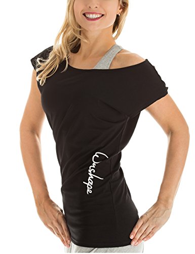 Winshape Damen Dance-Shirt WTR12 Freizeit Fitness Workout T, Schwarz, S von WINSHAPE