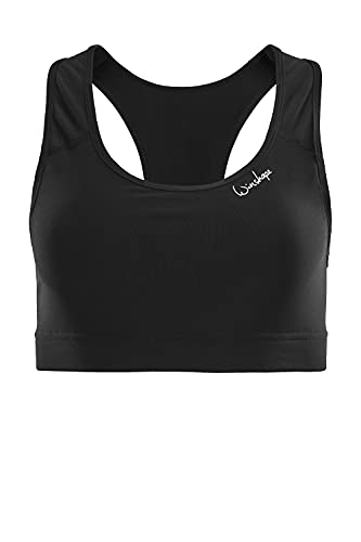 Winshape Damen Fitness Freizeit Bustier Functional Sport-BH SB101, schwarz, Winshape All-Fit Style von WINSHAPE