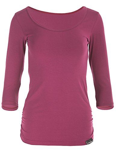 WINSHAPE Damen Ws4 3/4-arm Shirt, Berry Love, M EU von WINSHAPE