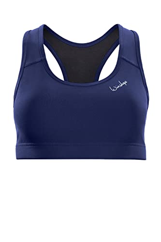 WINSHAPE Damen Functional Comfort Sport-BH SB102C mit herausnehmbaren Pads, All-Fit Style, Fitness Freizeit Sport Yoga Workout Dark-blue von WINSHAPE