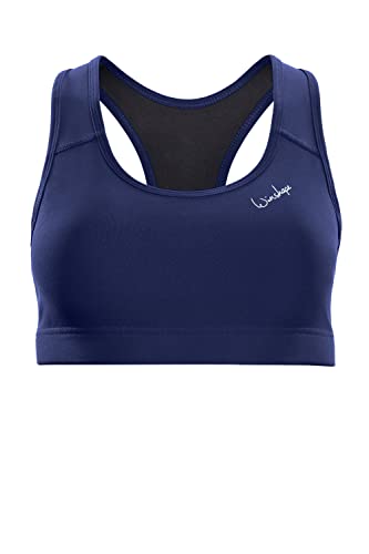 WINSHAPE Damen Functional Comfort Sb102c Mit Herausnehmbaren Pads Sport-BH, Dark-blue, XXL EU von WINSHAPE