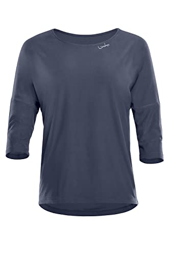 WINSHAPE Damen Functional Light And Soft ¾-arm Top Dt111ls Yoga-Shirt, Anthrazit, XL EU von WINSHAPE