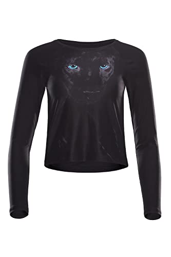 Winshape Functional Light and Soft Cropped Long Sleeve Damen Top AET119LS Yoga Shirt, Panther von WINSHAPE