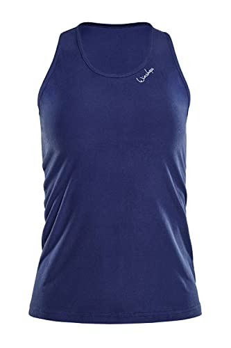 WINSHAPE Damen Functional Light And Soft Tanktop Aet124ls Yoga-Shirt, Dark-blue, L EU von WINSHAPE