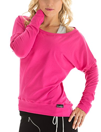 WINSHAPE Damen Longsleeve Freizeit Sport Dance Fitness Langarmshirt, pink, M von WINSHAPE