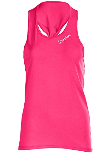 Winshape Damen Damen Ultra Leichtes Modal-Tanktop Mct001 Dance Style, Fitness Freizeit Sport Yoga Tr gershirt Cami Shirt, Deep-pink, S EU von WINSHAPE
