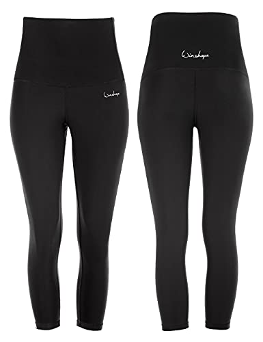 WINSHAPE Damen Functional Power Shape 7/8-tights „high Waist“ Hwl302, Schwarz, Slim Style Leggings, Schwarz, M EU von WINSHAPE