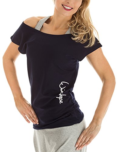 Winshape Damen Dance-Shirt WTR12 Freizeit Fitness Workout T, Night-Blue, S von WINSHAPE