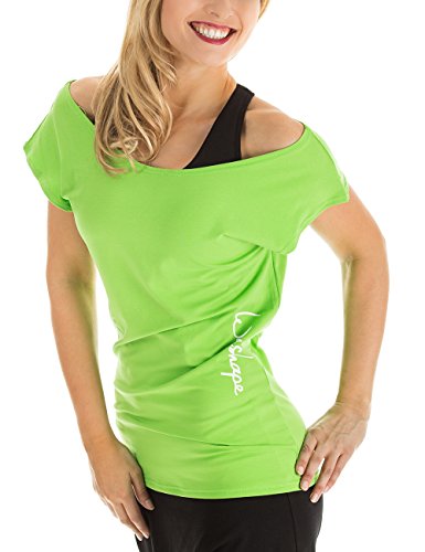 Winshape Damen Dance-Shirt WTR12 Freizeit Fitness Workout T-Shirt, grün (Apfelgrün), XL von WINSHAPE