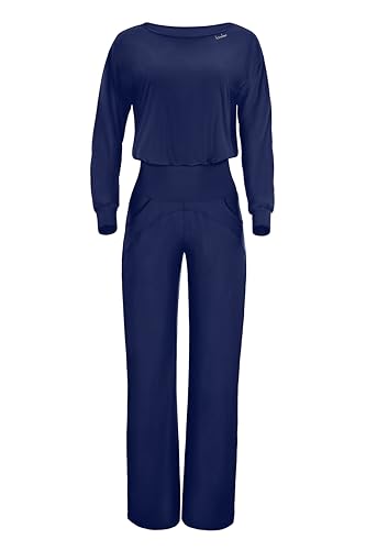 Winshape Damen Functional Comfort Jumpsuit JS101LSC, Comfort Style, Fitness Freizeit Yoga Pilates, Dark-Blue von WINSHAPE