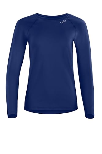 Winshape Damen Light and Soft Long Sleeve Top Aet118ls Yoga-Shirt, Blau, L EU von WINSHAPE