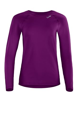 Winshape Damen Light and Soft Long Sleeve Top Aet118ls Yoga-Shirt, Lila, L EU von WINSHAPE