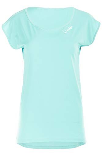 Winshape Damen Ultra leichtes Modal-Kurzarmshirt mit abgerundetem Saum MCT013, All-Fit Style T-Shirt, Mint, XL von WINSHAPE