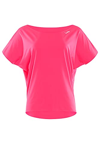 WINSHAPE Damen Winshape Damen Super Leichtes Functional Dance-top Dt101 T Shirt, Neon-pink, XS EU von WINSHAPE