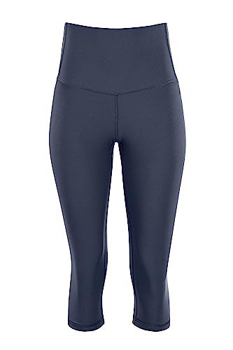 Winshape Damen Functional Comfort 3/4 -Tights Hwl217c “high Waist” Mit V-Shape Applikation Und Core-Bund Leggings, Anthrazit, S EU von WINSHAPE