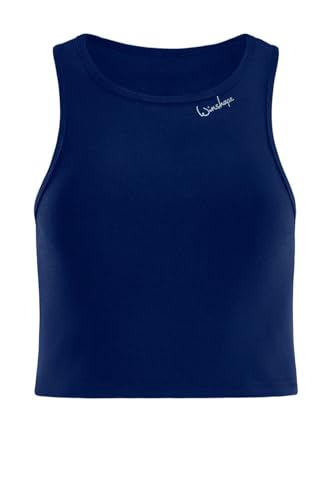 Winshape Damen Functional Light and Soft Cropped Tanktop Aet135ls T-Shirt, Dark-Blue, XL EU von WINSHAPE