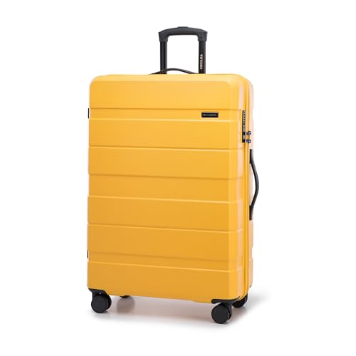 WITTCHEN COMODO Line Großer Koffer Reisekoffer Hartgepäck aus ABS TSA Schloss Größe L Gelb von WITTCHEN
