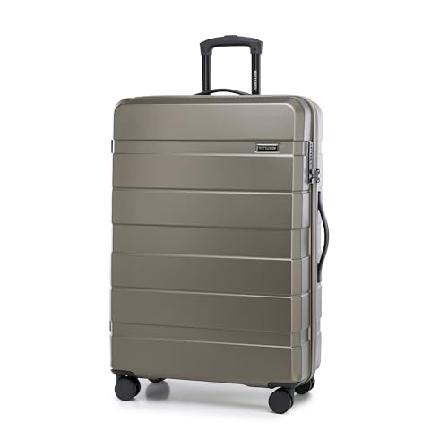 WITTCHEN COMODO Line Großer Koffer Reisekoffer Hartgepäck aus ABS TSA Schloss Größe L Gold von WITTCHEN