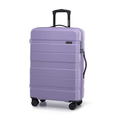 WITTCHEN COMODO Line Mittelgroßer Koffer Reisekoffer Hartgepäck aus ABS TSA Schloss Größe M Lila von WITTCHEN
