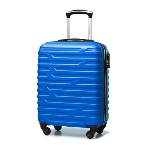 WITTCHEN A-line II Kabinengepäck Handgepäck Bordkoffer Hartschale ABS Hochwertiger und Stabiler Größe S Blau von WITTCHEN