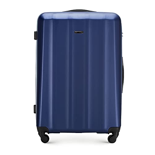 WITTCHEN Koffer – Großer | hartschalen, Material: polycarbonat | hochwertiger und Stabiler | Dunkelblau | 75x50x28 cm von WITTCHEN