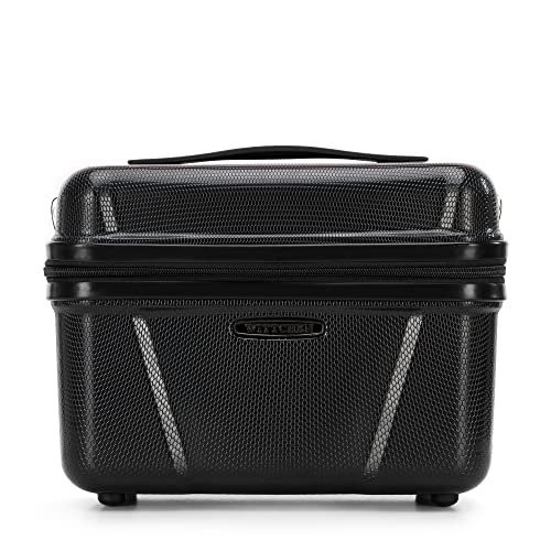 WITTCHEN Kosmetikkoffer Hartschalen Material Polycarbonat Hochwertiger und Stabiler Beauty Case 0,7 kg Schwarz von WITTCHEN